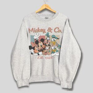 Vintage Mickey And Company EST 1928 Disney Sweatshirt, Family Vacation Shirt Tee
